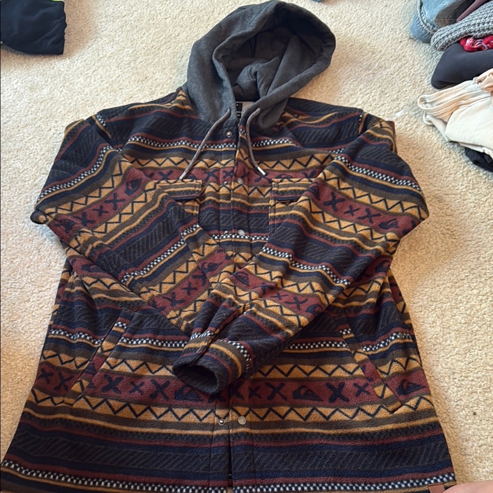 Quiksilver Multicolor Patterned Shirt Jacket